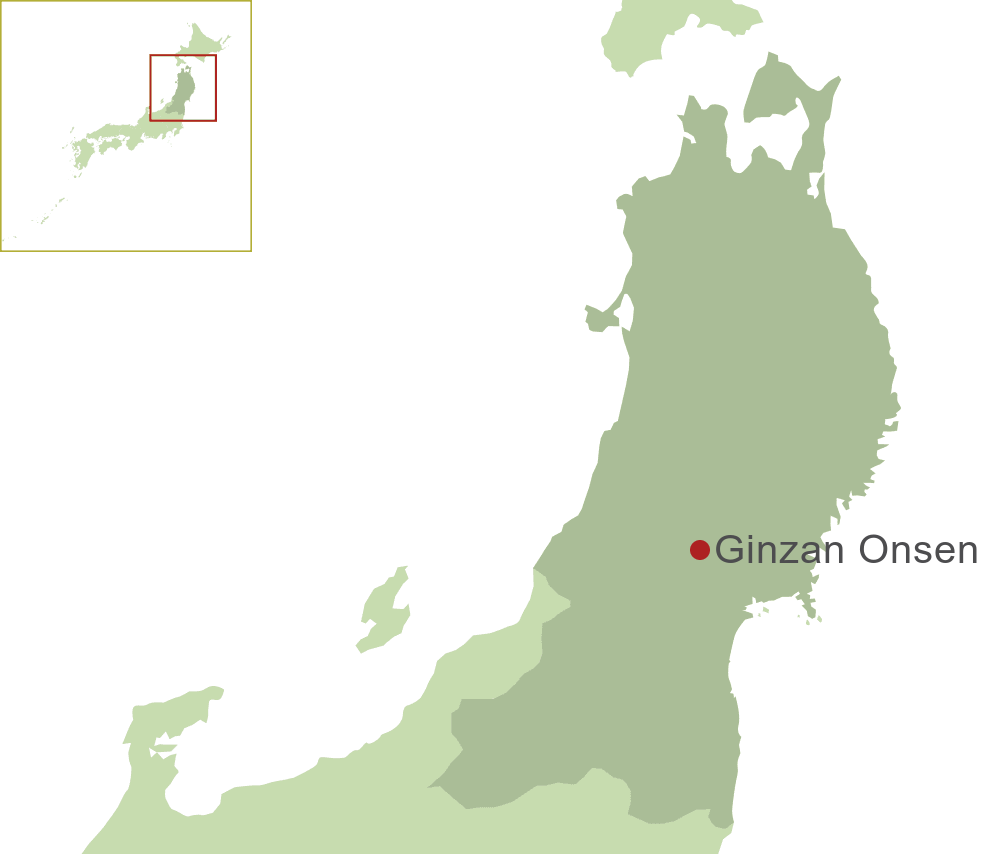 Ginzan Onsen Map