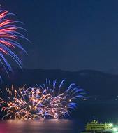 Lake Toya summer fireworks  Image