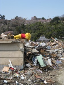 A tsunami wrecked house 2011