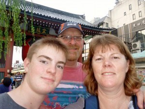 Family shot from Asakusa