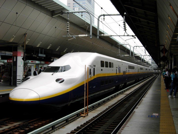 Shinkansen at the Station