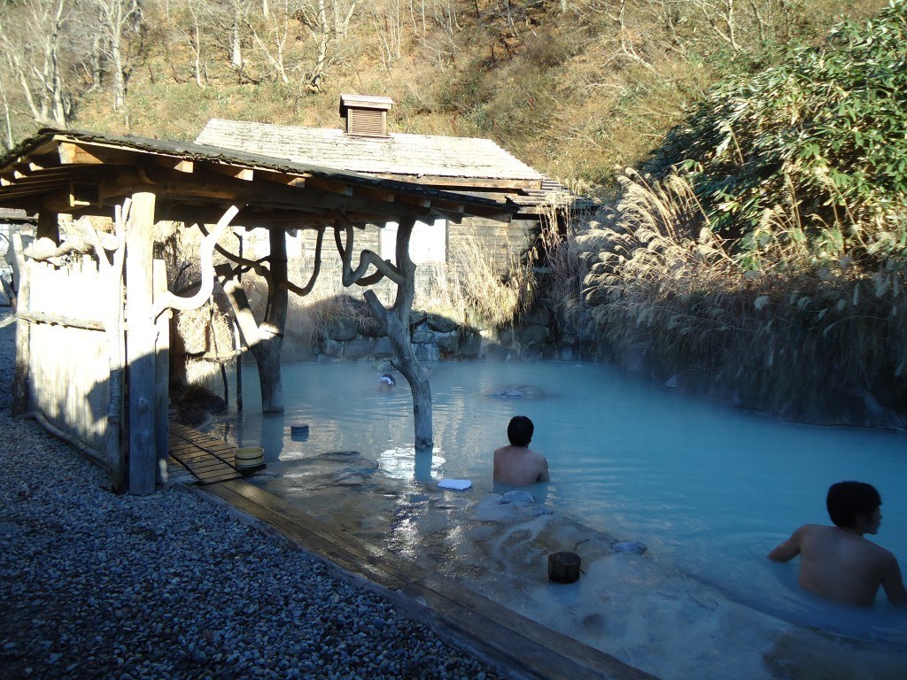 Indoor bath at Nyuto Onsen