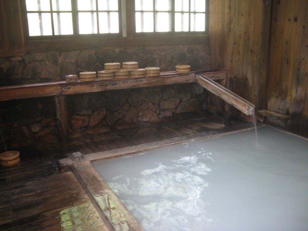 Indoor bath at Nyuto Onsen