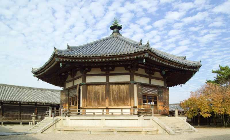 Part of Horyu-ji Temple, the oldest wooden building in Japan