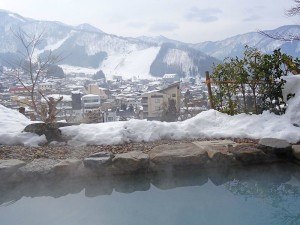 Hot spring onsen in Japan