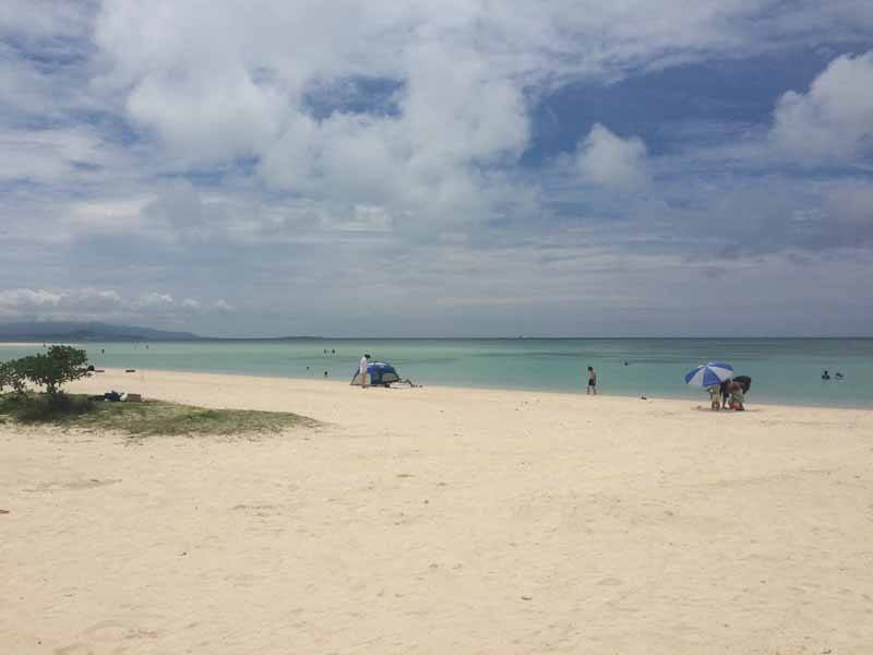 Lovely white sand on Taketomi