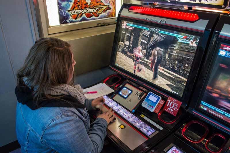 Charlea gets to grips with the arcades