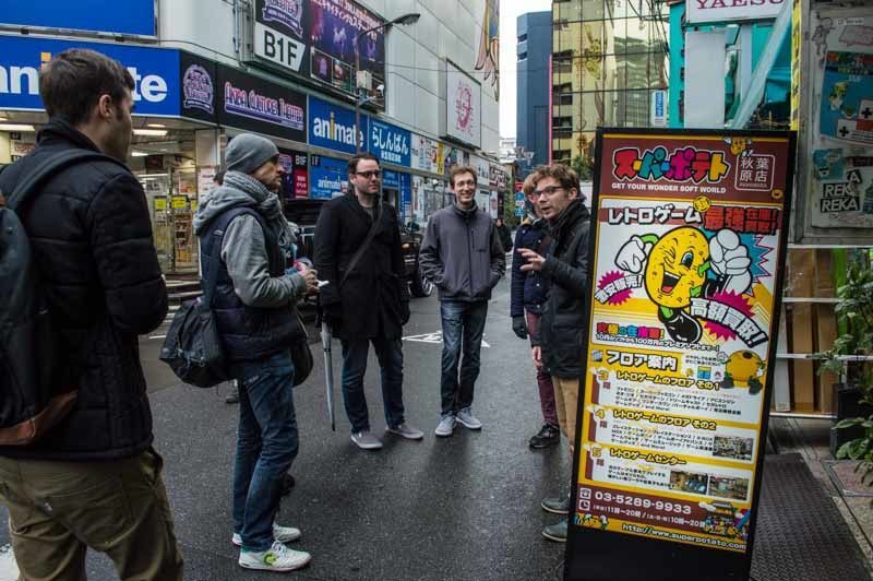 The team arrive at Super Potato