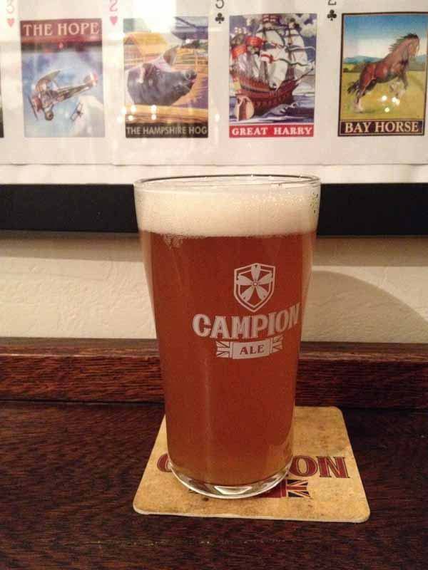 A pint of Campion bitters