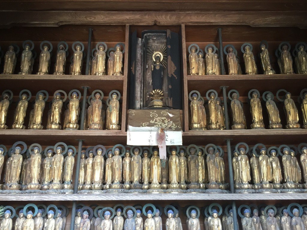 Buddha statues packed to the rafters