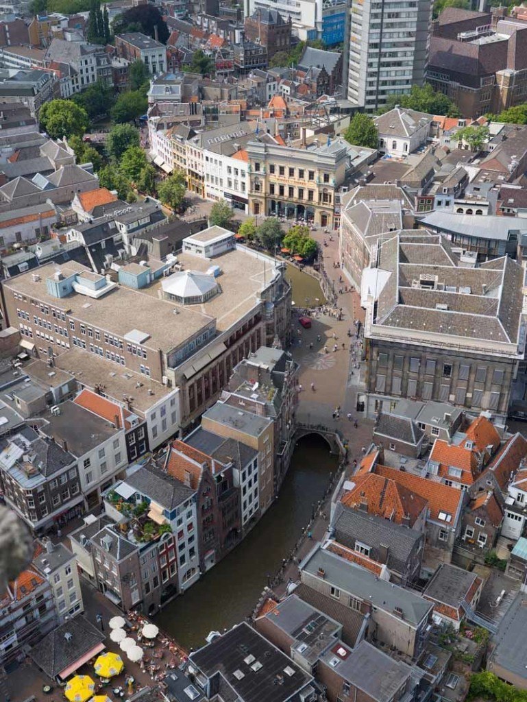 Aerial shot of the city of Utrecht