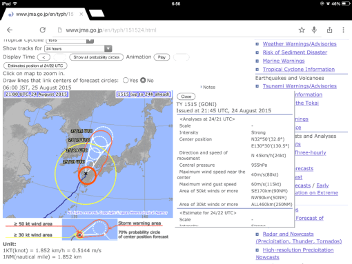 Typhoon forecast!