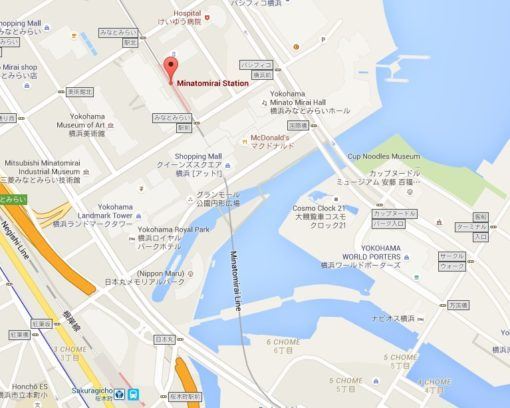 Map of Minato Mirai