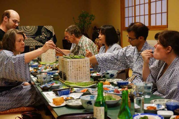 In traditional Japanese culture it's de rigueur to sit on the floor