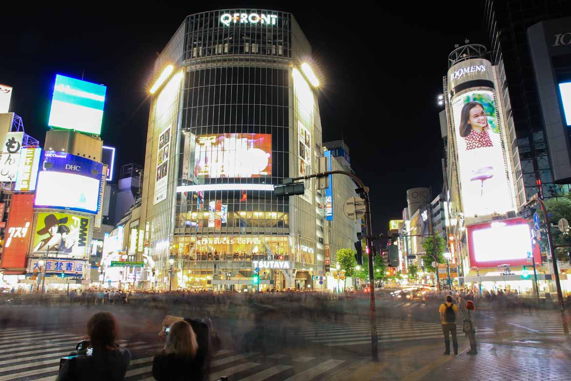 Shibuya scramble crossing: one of Tokyo's most iconic locations