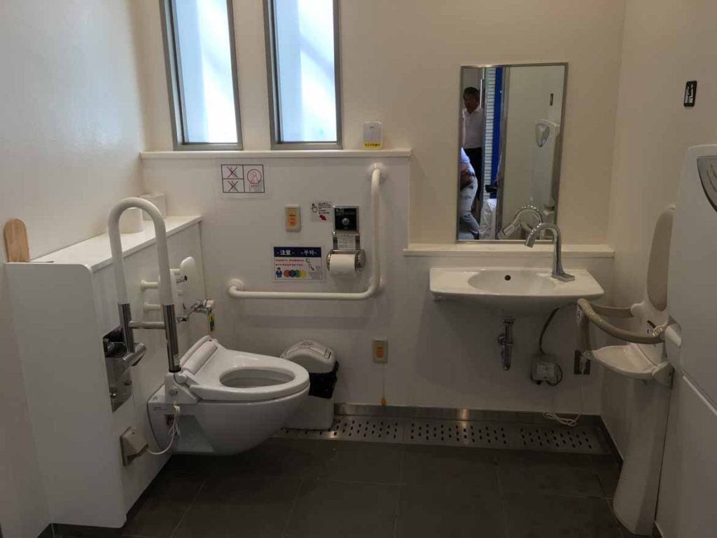 Accessible toilet at Meiji Shrine