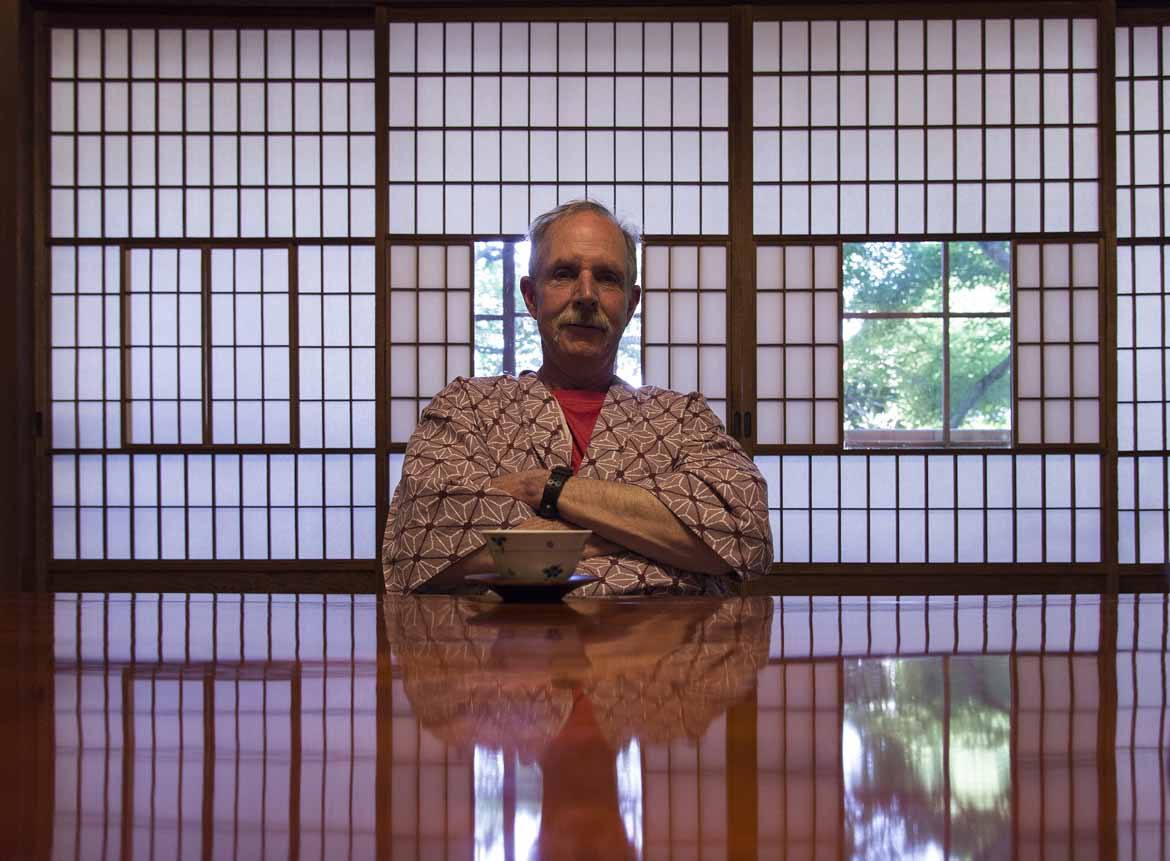 Tom at his ryokan