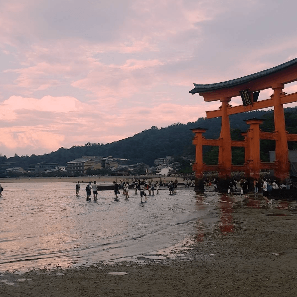 Low tide on Miyajima Island