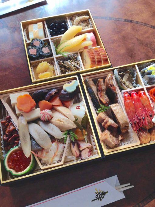 Osechi is the traditional Japanese food eaten on New Year's Day.