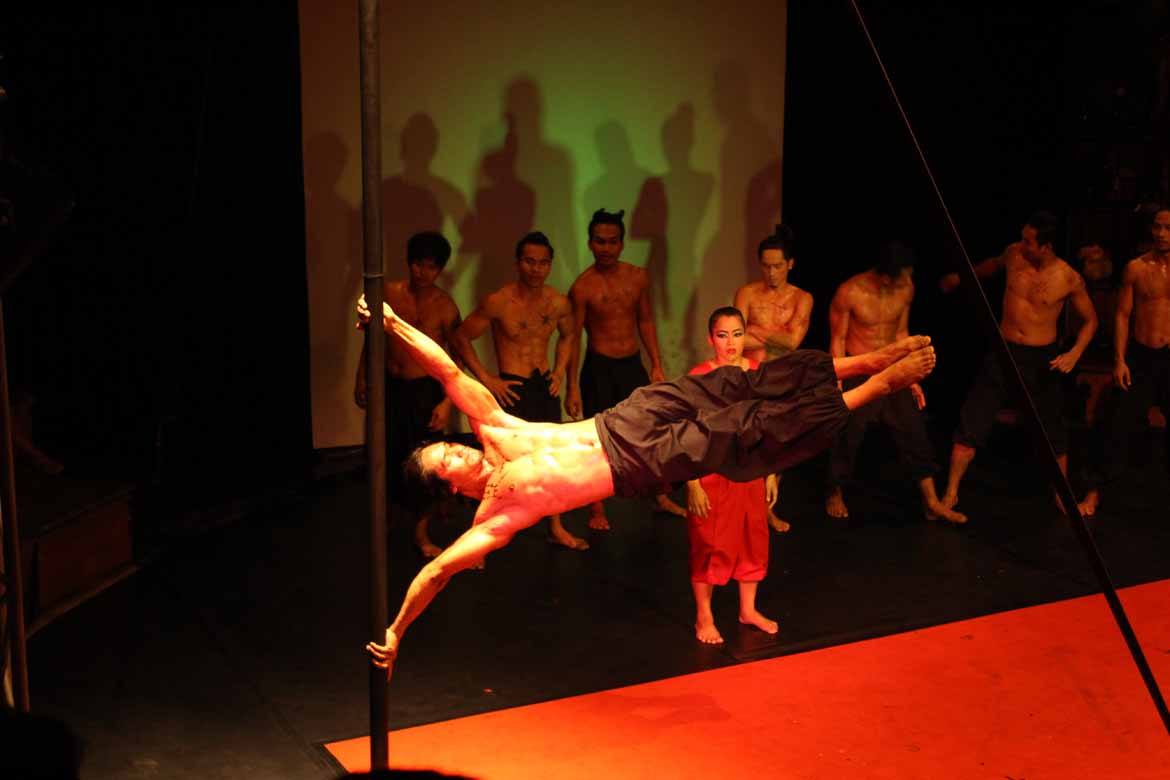 Performers at the Phare Circus
