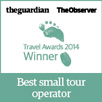 The Guardian, The Observer - Travel Awards 2014 Winner - Best small tour operator