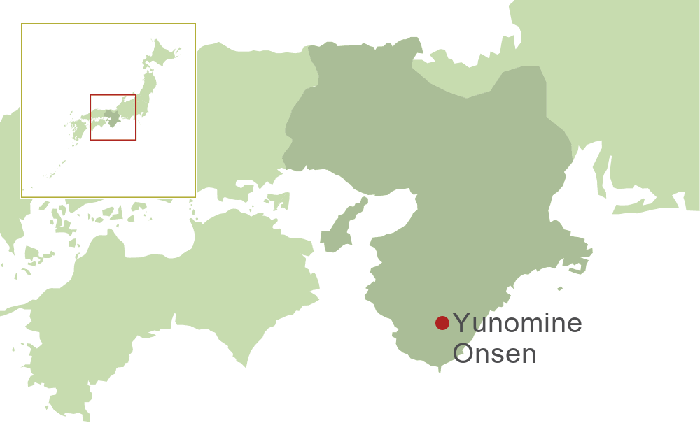 Yunomine Onsen Map