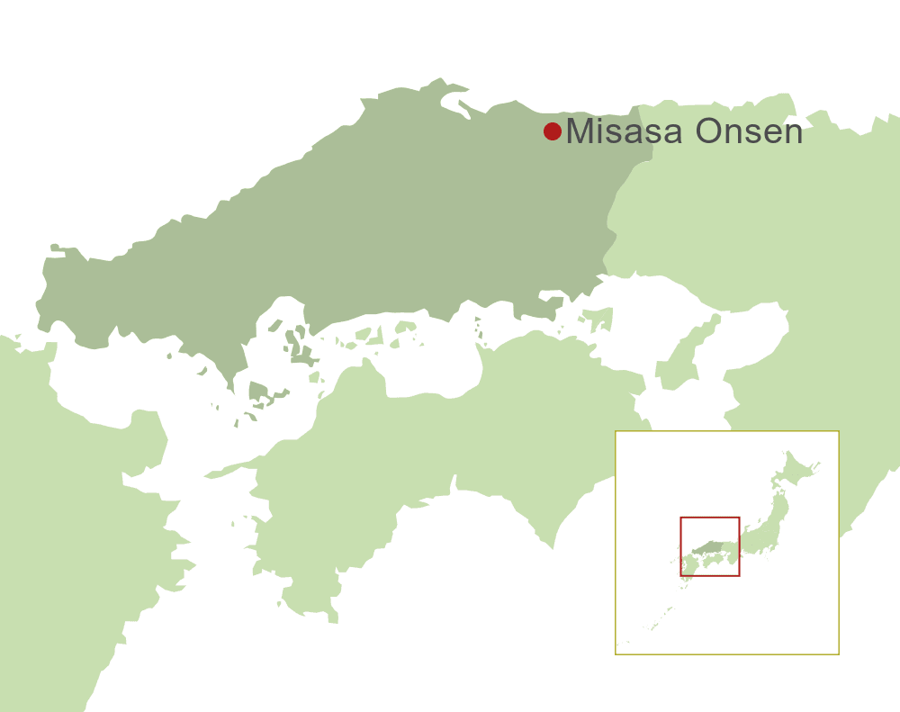 Misasa Onsen Map