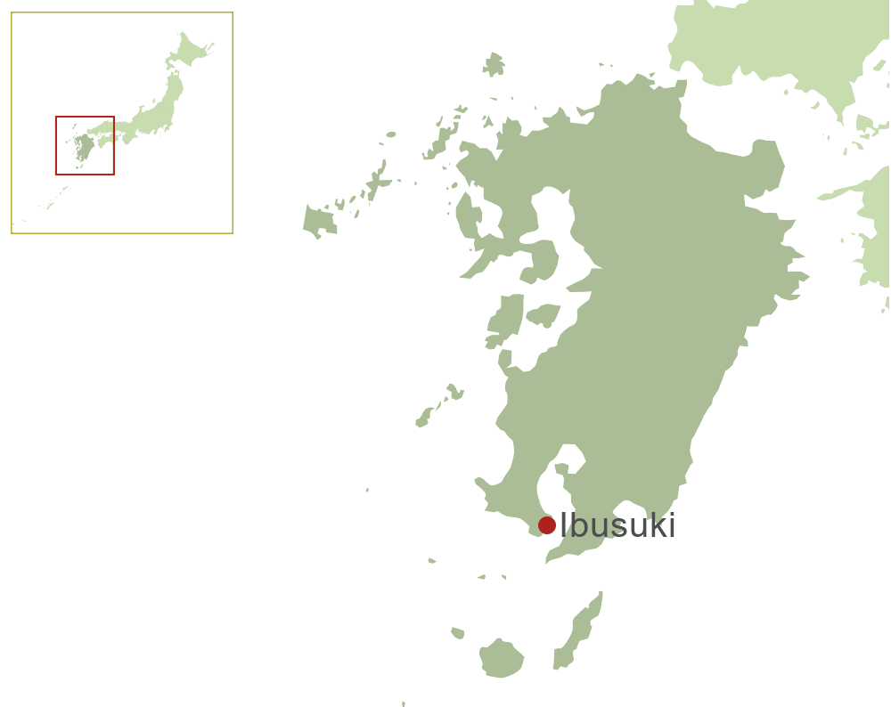 Ibusuki Map