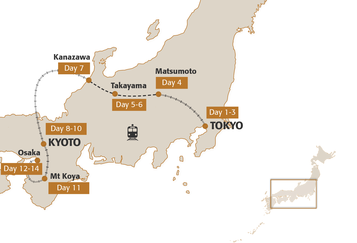 Map for Gastronomic Adventure