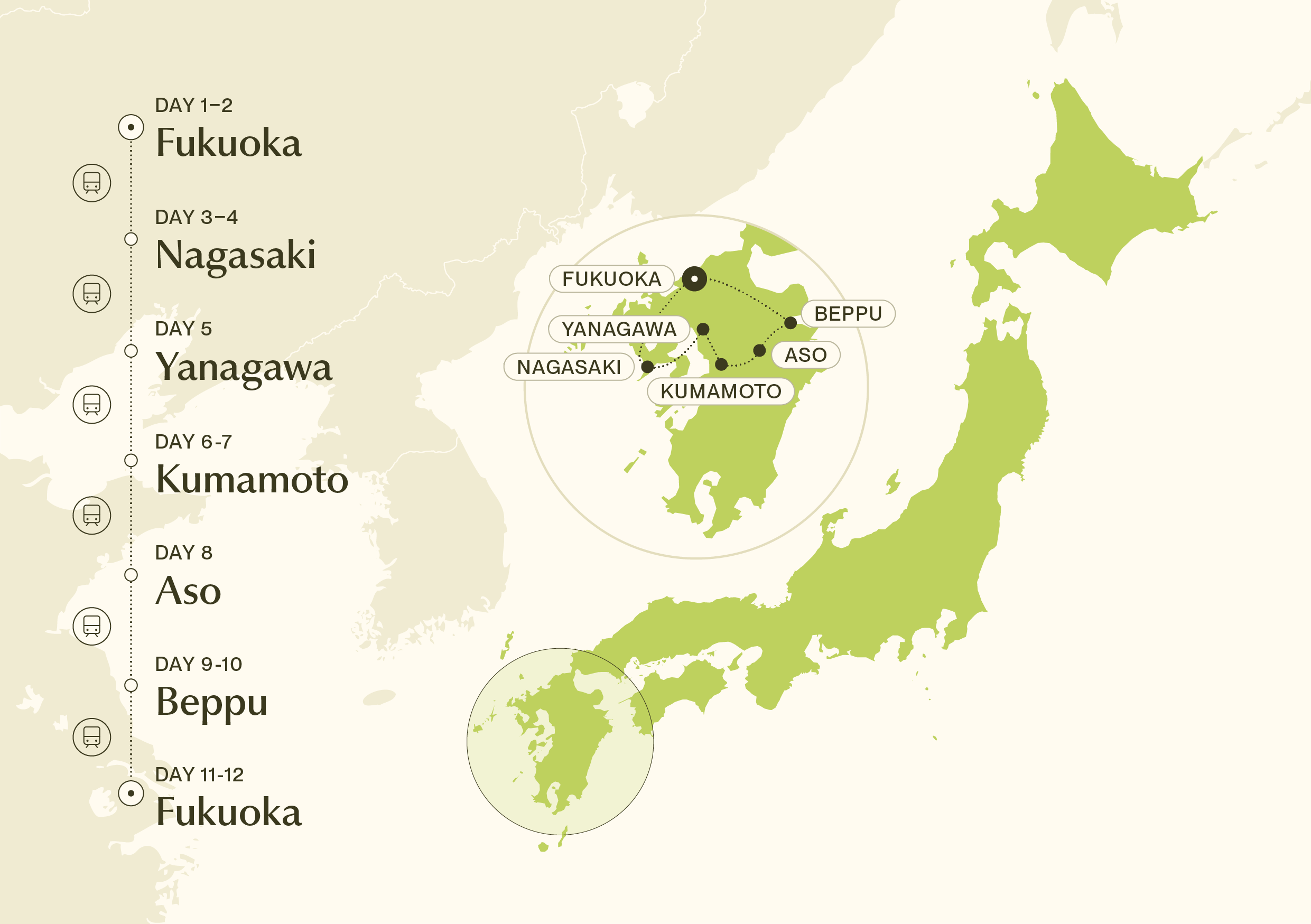 Map for Kyushu Uncovered