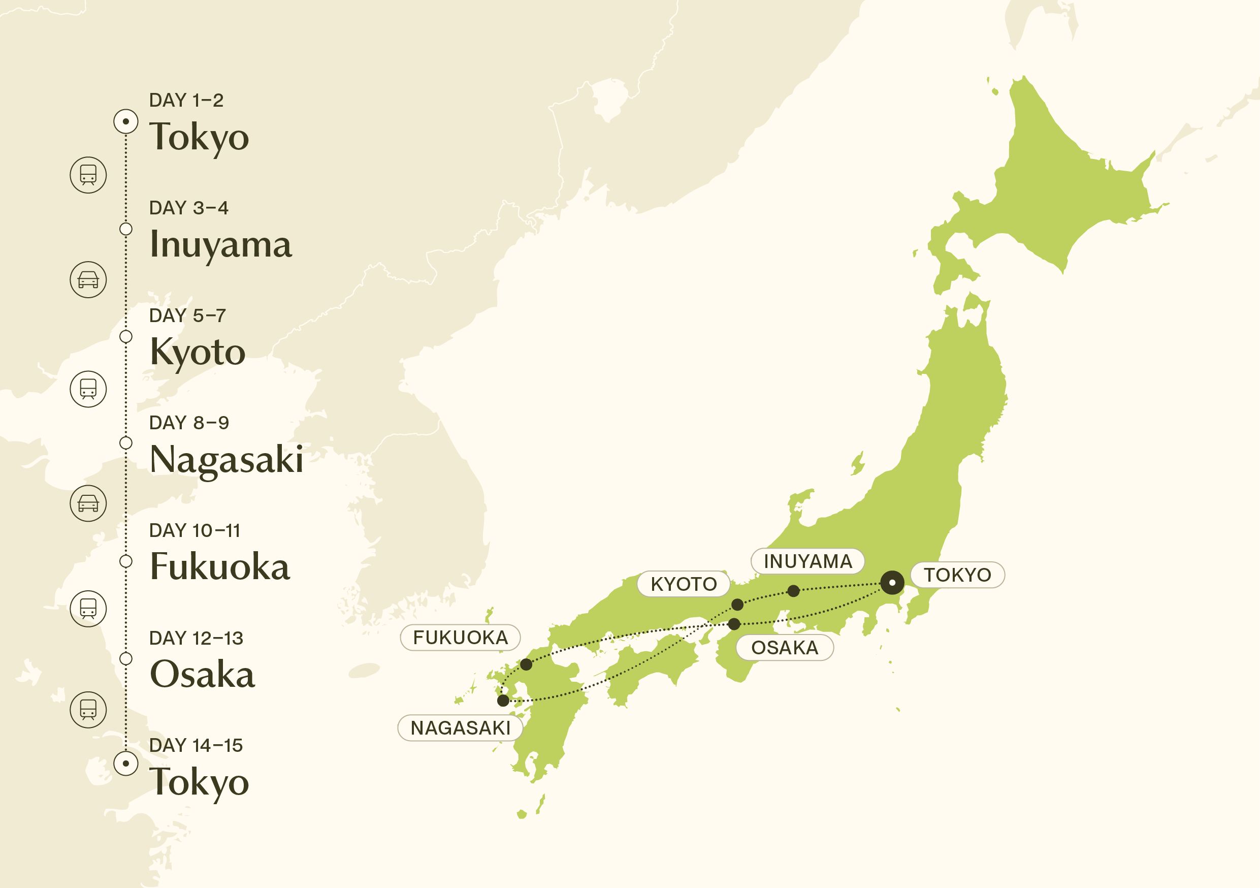 Map for Luxury Japan
