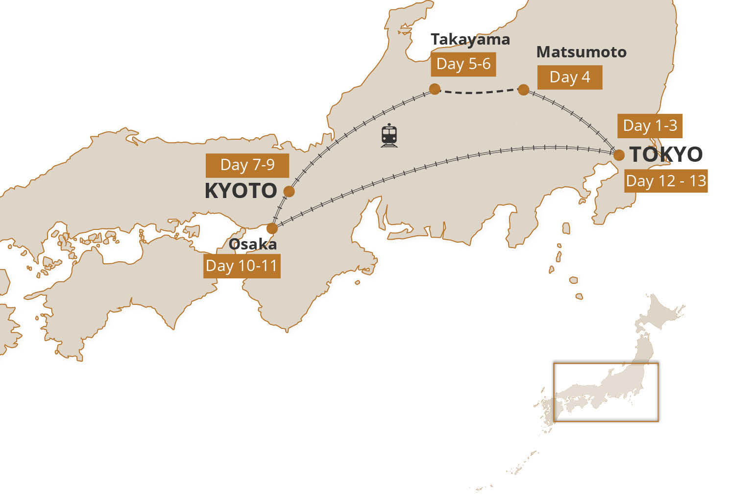 Map for Mountains & Culture Family Activity Holiday