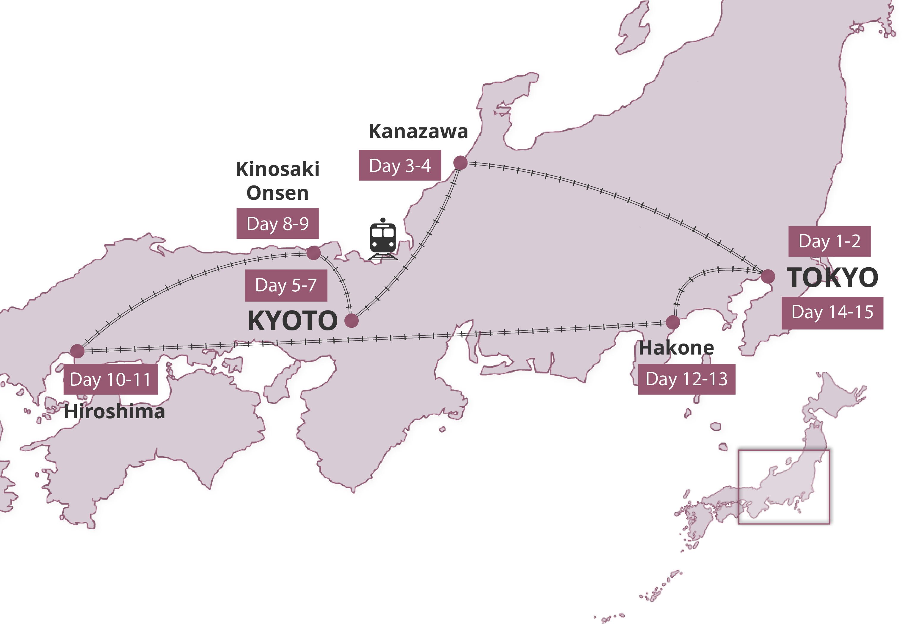 Map for Majestic Japan