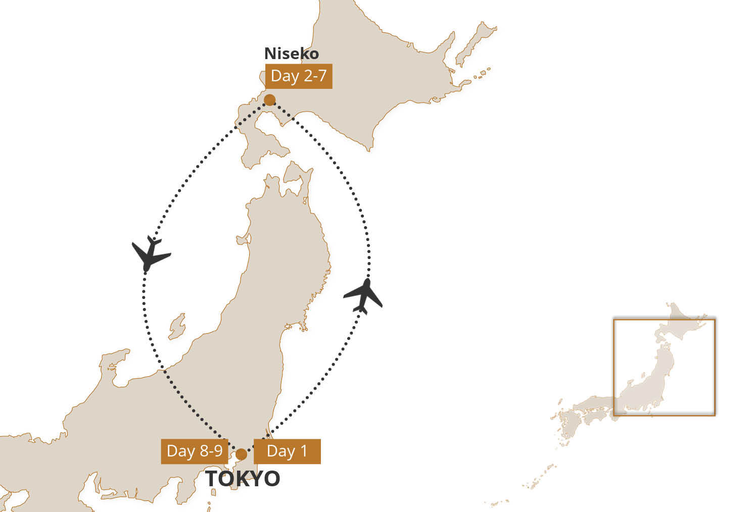 Map for Niseko Winter Sports