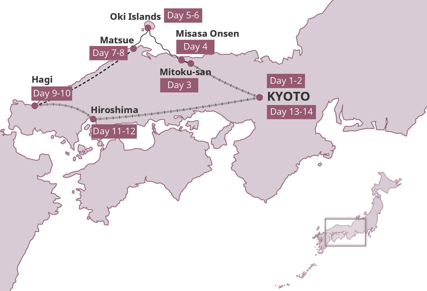 Map for Rural Japan Explorer