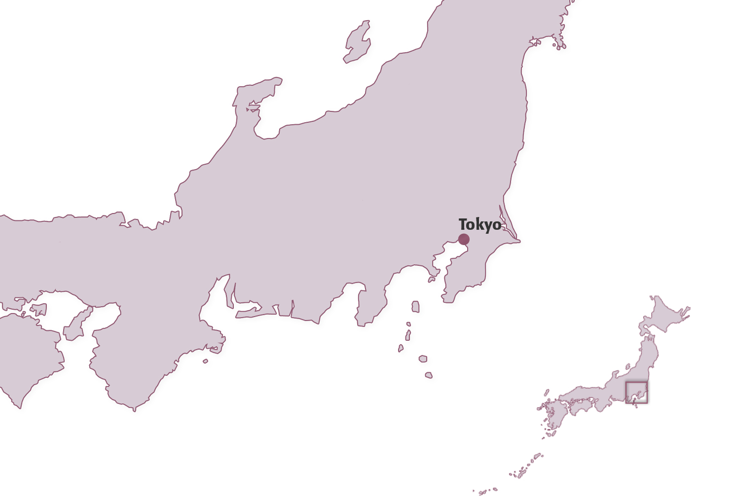 Map for Geography in Tokyo