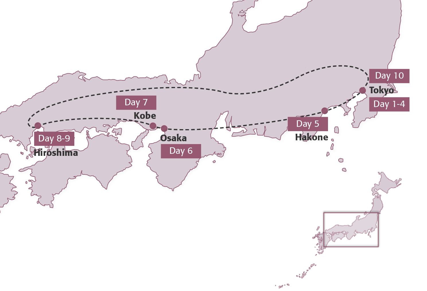 Map for Geography in Japan