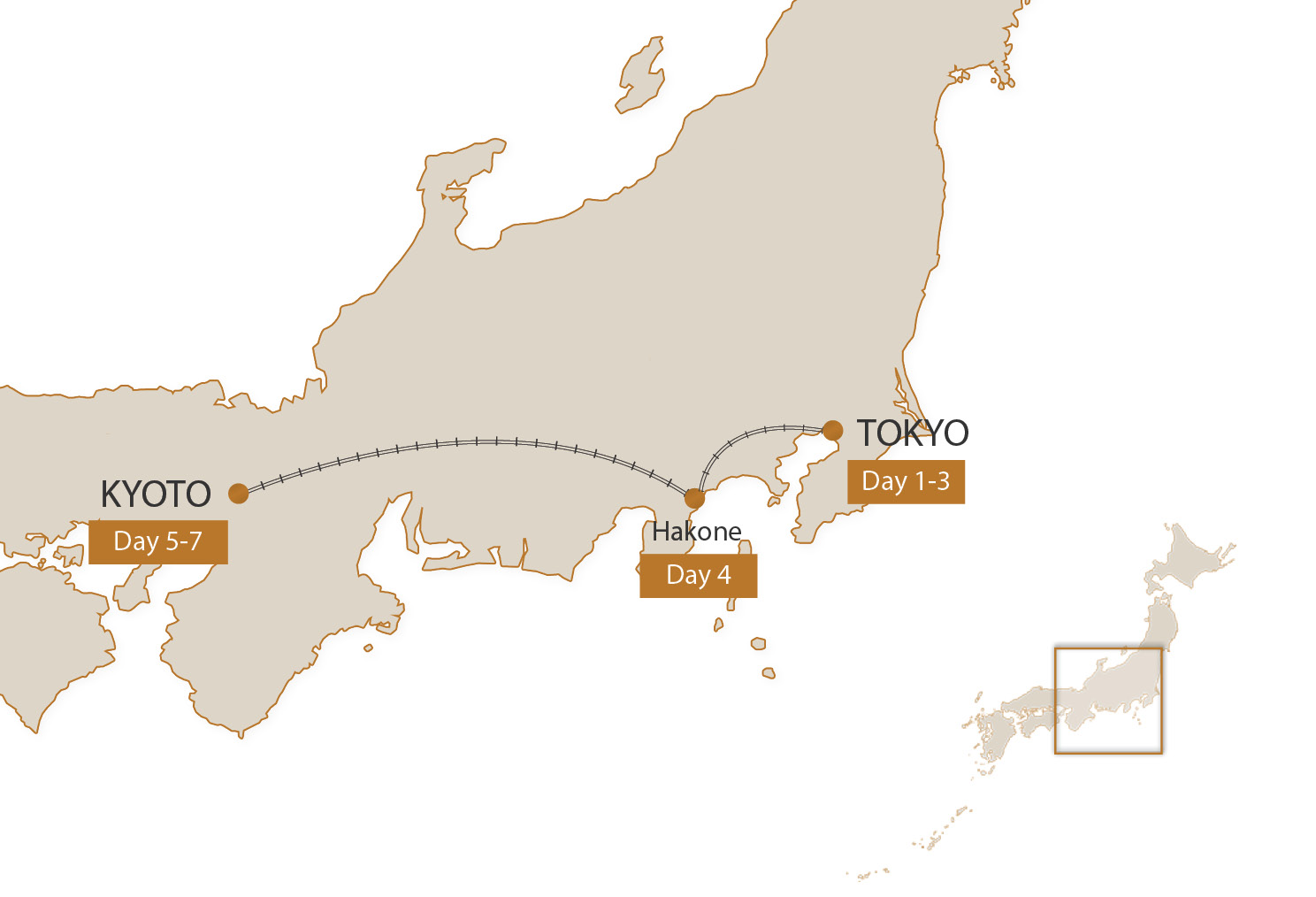 Map for 7 Night Price Cruncher