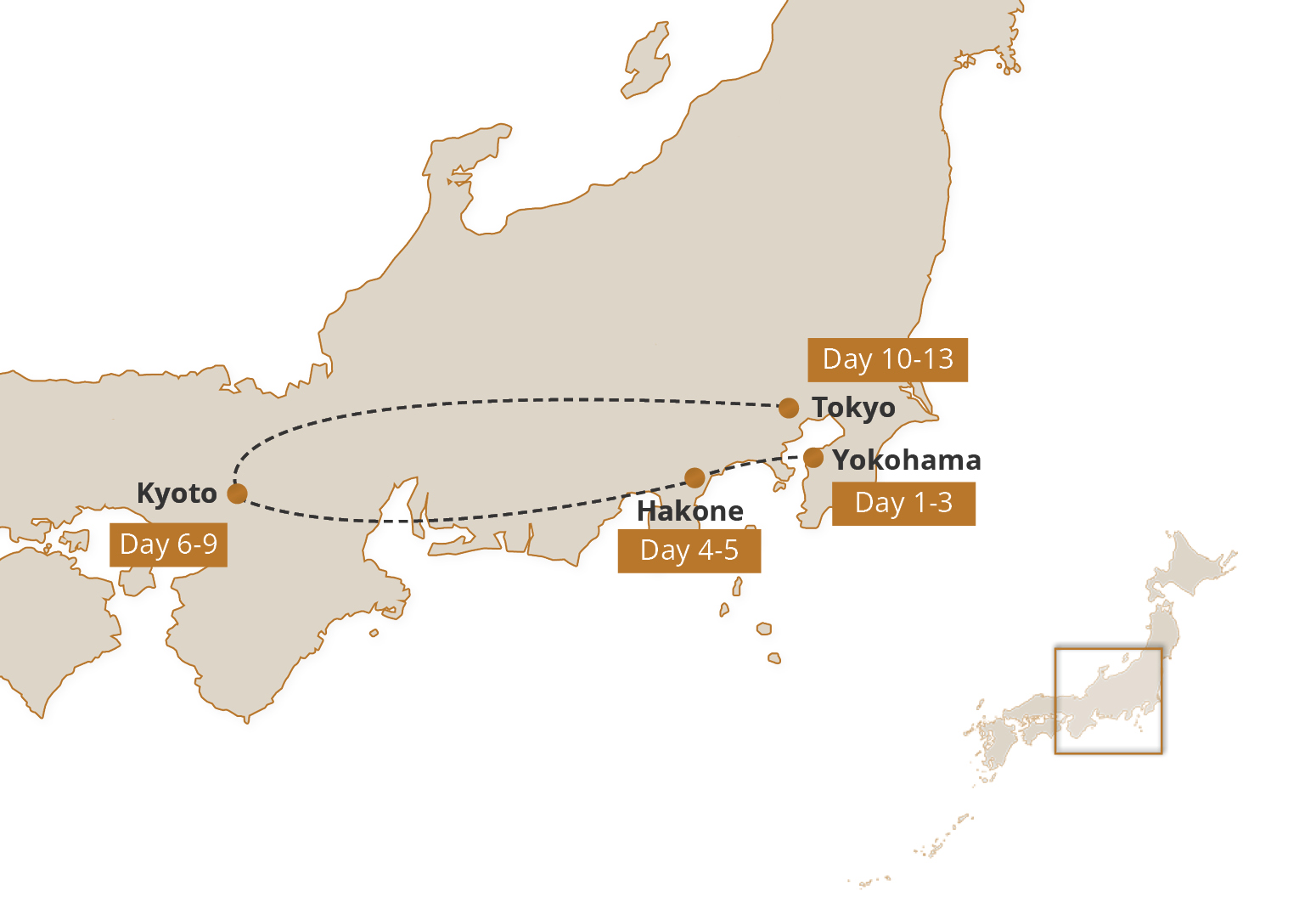 Map for Summer Games 2021: Golden Route