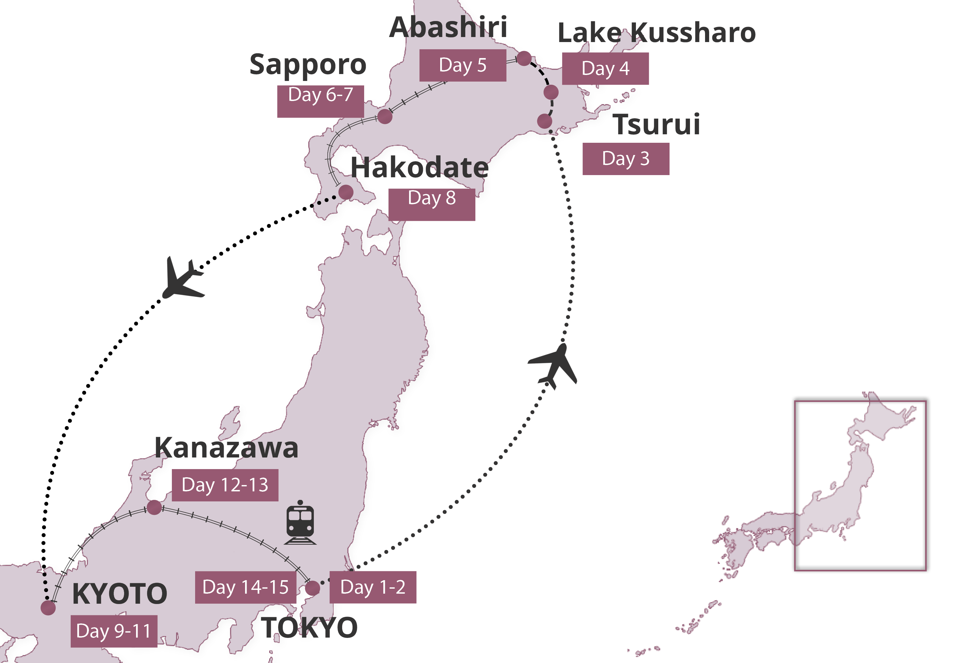 Map for Winter Highlights