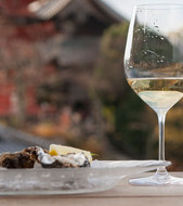 Oysters and Chablis on Miyajima Image