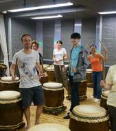 Taiko drumming lesson Image