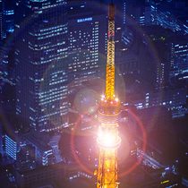 Helicopter cruising in Tokyo Image