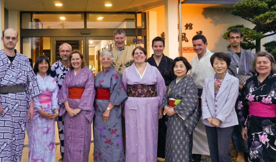 Kimono wearing 