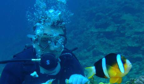 Beginner's scuba dive